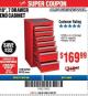 Harbor Freight Coupon 18", 7 DRAWER END CABINET Lot No. 69399/62580/68785 Expired: 2/28/18 - $169.99