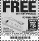 Harbor Freight FREE Coupon FOUR OUTLET POWER STRIP Lot No. 91334/69689/62495/62505/62497 Expired: 11/30/17 - FWP