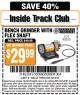 Harbor Freight ITC Coupon BENCH GRINDER WITH FLEX SHAFT Lot No. 43533 Expired: 5/19/15 - $29.99