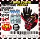 Harbor Freight Coupon PROFESSIONAL MECHANIC'S GLOVES Lot No. 62524/68307/68308/62525/68309/62526 Expired: 5/31/17 - $9.99