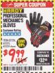 Harbor Freight Coupon PROFESSIONAL MECHANIC'S GLOVES Lot No. 62524/68307/68308/62525/68309/62526 Expired: 1/31/18 - $9.99