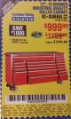 Harbor Freight Coupon US GENERAL 72" X 22" TRIPLE BANK EXTRA DEEP CABINET Lot No. 61656/64167/64003/64004 Expired: 5/13/17 - $999.99