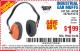 Harbor Freight Coupon INDUSTRIAL EAR MUFFS2 Lot No. 43768/60792/61372 Expired: 5/17/15 - $1.99