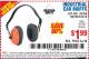 Harbor Freight Coupon INDUSTRIAL EAR MUFFS2 Lot No. 43768/60792/61372 Expired: 7/17/15 - $1.99