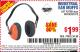 Harbor Freight Coupon INDUSTRIAL EAR MUFFS2 Lot No. 43768/60792/61372 Expired: 9/26/15 - $1.99