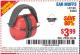 Harbor Freight Coupon EAR MUFFS Lot No. 94334 Expired: 6/17/15 - $3.99