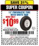 Harbor Freight Coupon 13" PNEUMATIC TIRE WITH WHITE HUB Lot No. 69382/67424 Expired: 3/29/15 - $10.99