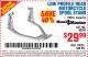 Harbor Freight Coupon LOW PROFILE REAR MOTORCYCLE SPOOL STAND Lot No. 99701 Expired: 4/1/15 - $29.99