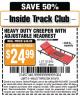 Harbor Freight ITC Coupon HEAVY DUTY CREEPER WITH ADJUSTABLE HEADREST Lot No. 63311/56383/46087 Expired: 5/19/15 - $24.99
