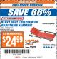 Harbor Freight ITC Coupon HEAVY DUTY CREEPER WITH ADJUSTABLE HEADREST Lot No. 63311/56383/46087 Expired: 8/29/17 - $24.99