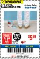 Harbor Freight Coupon 4 FT. x 12 FT. CANVAS DROP CLOTH Lot No. 69309/38108 Expired: 4/29/18 - $5.99