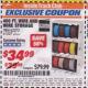 Harbor Freight ITC Coupon 400 FT. WIRE AND WIRE STORAGE Lot No. 61527/62273/60360 Expired: 5/31/17 - $34.99