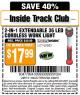 Harbor Freight ITC Coupon 2-IN-1 EXTENDABLE, 36 LED CORDLESS WORK LIGHT Lot No. 60583 Expired: 4/28/15 - $17.99