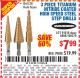 Harbor Freight Coupon 3 PIECE TITANIUM NITRIDE COATED HIGH SPEED STEEL STEP DRILLS Lot No. 91616/69087/60379 Expired: 10/5/15 - $7.99