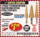 Harbor Freight Coupon 3 PIECE TITANIUM NITRIDE COATED HIGH SPEED STEEL STEP DRILLS Lot No. 91616/69087/60379 Expired: 5/31/17 - $8.99