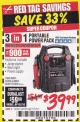Harbor Freight Coupon 3-IN-1 PORTABLE POWER PACK WITH JUMP STARTER Lot No. 38391/60657/62306/62376/64083 Expired: 1/31/18 - $39.99