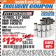 Harbor Freight ITC Coupon 10 PIECE, 1/2" DRIVE HIGH VISIBILITY DEEP WALL SOCKET SETS Lot No. 61296/67877/67873/61286 Expired: 8/31/17 - $12.99