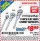 Harbor Freight ITC Coupon 3 PIECE FLEX HEAD STUBBY RATCHETS Lot No. 46742 Expired: 4/30/15 - $8.99