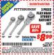 Harbor Freight ITC Coupon 3 PIECE FLEX HEAD STUBBY RATCHETS Lot No. 46742 Expired: 4/30/16 - $8.99