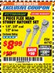 Harbor Freight ITC Coupon 3 PIECE FLEX HEAD STUBBY RATCHETS Lot No. 46742 Expired: 4/30/18 - $8.99