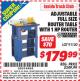 Harbor Freight ITC Coupon STATIONARY ROUTER TABLE WITH 1 HP ROUTER Lot No. 91130 Expired: 4/30/15 - $179.99