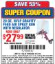 Harbor Freight Coupon 20 OZ. HVLP GRAVITY FEED AIR SPRAY GUN WITH REGULATOR Lot No. 62381/69705 Expired: 4/13/15 - $27.99