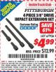Harbor Freight ITC Coupon 4 PIECE 3/8" DRIVE QUICK-RELEASE EXTENSION BAR SET Lot No. 67976 Expired: 8/31/15 - $4.99