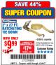 Harbor Freight Coupon 2" x 27 FT. RATCHETING TIE DOWN Lot No. 60689/62134/95106 Expired: 12/4/17 - $9.99