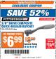 Harbor Freight ITC Coupon 3/8" DRIVE COMPOSITE QUICK-RELEASE RATCHET Lot No. 62290/66313 Expired: 12/26/17 - $6.99