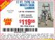 Harbor Freight Coupon FRANKLIN 17 FT. REACH, TYPE IA, 300 LB. MULTITASK LADDER Lot No. 63418 Expired: 6/9/15 - $119.99