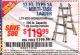 Harbor Freight Coupon FRANKLIN 17 FT. REACH, TYPE IA, 300 LB. MULTITASK LADDER Lot No. 63418 Expired: 1/20/16 - $119.99