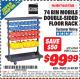 Harbor Freight ITC Coupon 74 BIN MOBILE DOUBLE-SIDED FLOOR RACK Lot No. 62269/95551 Expired: 5/31/15 - $99.99