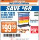 Harbor Freight ITC Coupon 74 BIN MOBILE DOUBLE-SIDED FLOOR RACK Lot No. 62269/95551 Expired: 12/5/17 - $99.99