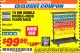 Harbor Freight ITC Coupon 74 BIN MOBILE DOUBLE-SIDED FLOOR RACK Lot No. 62269/95551 Expired: 3/31/18 - $99.99