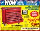 Harbor Freight Coupon 44", 13 DRAWER INDUSTRIAL QUALITY ROLLER CABINET Lot No. 62270/62744/68784/69387/63271 Expired: 7/25/15 - $359.99
