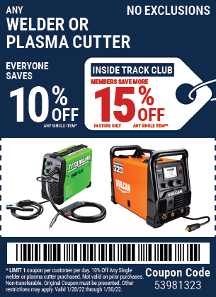 Harbor Freight 10 percent off coupon