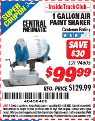 Central Pneumatic Pneumatic Paint Shaker 94605 by Central Pneumatic