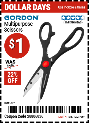 www.hfqpdb.com - GORDON MULTIPURPOSE SCISSORS Lot No. 47877/60274/63520