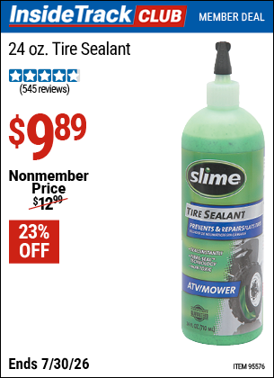 www.hfqpdb.com - SLIME 24 OZ. TIRE SEALANT Lot No. 95576