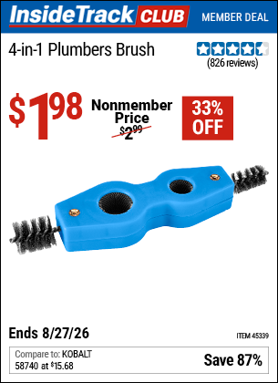 www.hfqpdb.com - 4-IN-1 PLUMBERS BRUSH Lot No. 45339
