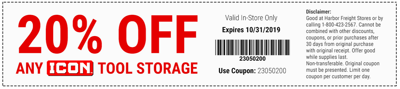 Harbor Freight Tools Coupon Database Free Coupons 25