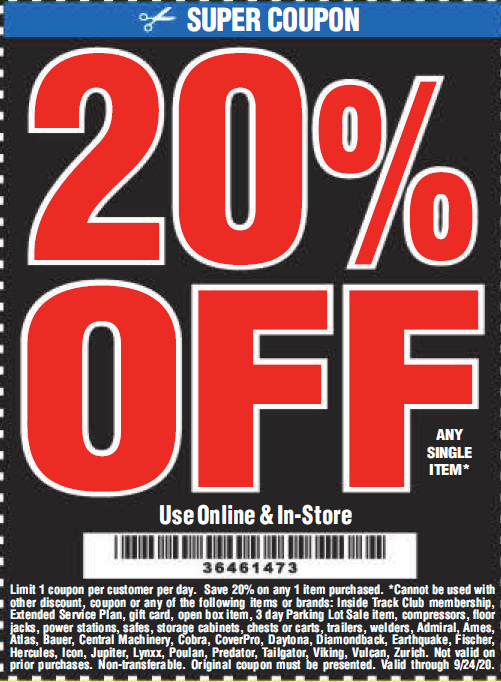 Harbor Freight Tools Coupon Database Free coupons, percent off