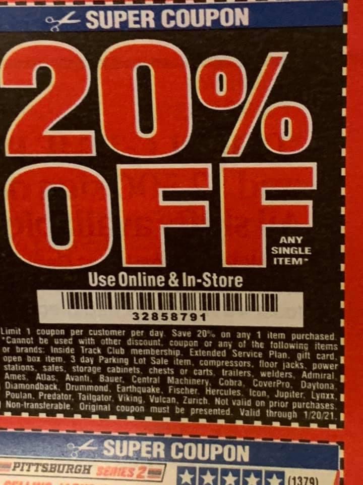 Harbor Freight Tools Coupon Database Free coupons, percent off coupons, toolbox coupons