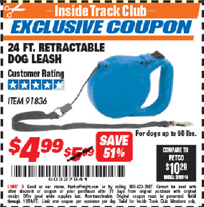 harbor freight dog leash