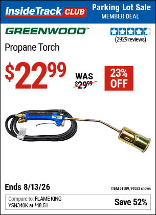 www.hfqpdb.com - GREENWOOD PROPANE TORCH Lot No. 91033/61589