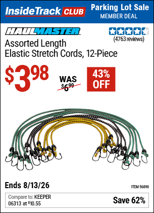 www.hfqpdb.com - HAUL-MASTER ASSORTED LENGTH ELASTIC STRETCH CORDS, 12-PIECE Lot No. 56890/60534