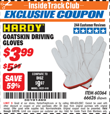 hardy goatskin gloves