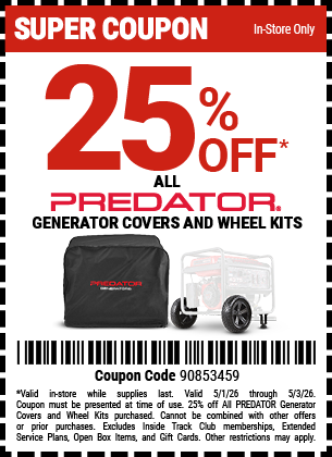 Harbor Freight 25 percent off coupon