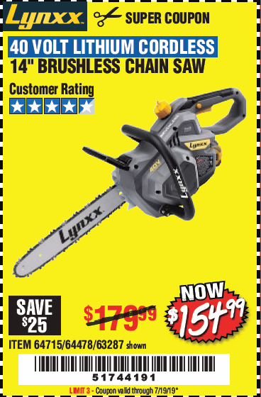 Cordless Chain Saw Harbor Freight 