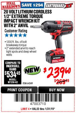 Harbor Freight Impact Gun Coupon Britain, SAVE 35% - www ...